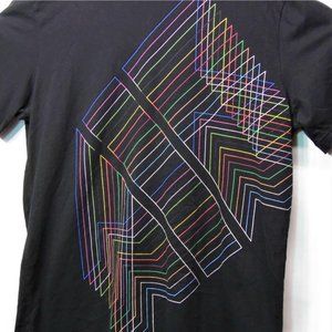 Rare Nike Air Graphic Mens T Shirt Abstract Size XLarge Word Line Art  Black